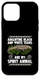 Animal préféré Téju noir et blanc Coque pour iPhone 12 mini