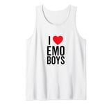 I Love Emo Boy I Heart Emo Boys GF Egirl for Girl Tank Top
