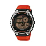 Casio Sports Gear World Time Mens Watch Orange AE-2100W-4AVEF RRP £80.00