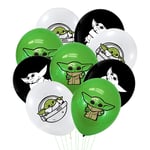 Party Balloons - ALHX The Yoda Theme Party Decorations Supplies 12" Star Wars Baby Birthday Party Balloons Set, Pack of 36 Cartoons Balloons Suitable for Birthday Parties and Celebrations