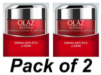 Olay Regenerist Night Cream Anti-Age 3 Zone 15ml - (Olaz) Pack of 2 