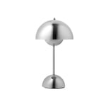 &Tradition - Flowerpot Lamp VP9 - Chrome - Portabla lampor