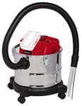 Einhell Power X-Change 18V Cordless Ash Vacuum Cleaner For Wood Burner - 100mbar Suction Power, 15L Container, Filter Cleaning System - TE-AV 18/15 Li C Solo (Battery Not Included)