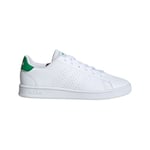 Adidas ADVANTAGE JR K WHITE/GREEN, VIT, JUNIOR, 30