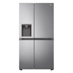 LG GSLV50PZXL 91.3cm Frost Free American Style Fridge Freezer - Shiny Steel