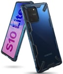 Ringke Fusion-X Designed for Galaxy S10 Lite Case, Clear Back Cover with Heavy Duty Renovated Shockproof TPU Frame Bumper Phone Case for Galaxy S10 Lite (2020) - Space Blue