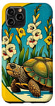 iPhone 11 Pro Retro Box Turtle art spring and summertime Case