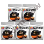 5x TASSIMO PACKS: LOR L'OR ESPRESSO DELIZIOSO COFFEE T-DISCS CAPSULES