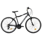 Coyote PATHWAY Women's Front Suspension MTB Bike With 700C Wheels 15-Inch Frame, 21-Speed Shimano Gearing & Shimano EZ Fire Shifters, V-brake, BLACK Colour