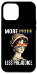 Coque pour iPhone 12 Pro Max Plus de fierté, moins de préjugés | LGBT Rainbow Flag Pride