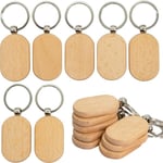 Blank Wooden Key Chain Tränyckelring Rektangel Wood Blanks