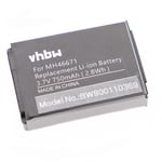 vhbw 1x Batterie compatible avec Parrot ZIK 2,0, 3 casque audio, écouteurs sans fil (750mAh, 3,7V, Li-ion) - Remplacement pour 1ICP7/28/35, MH46671,