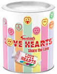Swizzels Love Hearts Gift Drum - Rund Gaveboks med Love Hearts Sukkertøy 200 gram
