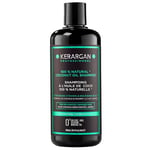 Kerargan - Shampoing Sans Sulfate à l'Huile de Coco Pour Cheveux Déshydratés et Abîmés - Hydrate en profondeur - Sans GMO, silicone, et huile minérale - 500ml