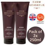 Grow Gorgeous Intelligent Haircare Intense Thickening Hair Shampoo 250ml 2 Packs