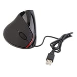 Hnourishy 5D Wired Optical Gaming Mouse With USB Portable 2400DPI 2.4GH Ergonomic Upright Vertical Mouse For Desktop & Laptop - Black