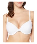 Wonderbra Womens Invisible Push Up T Shirt Bra - White Cotton - Size 32G