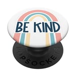 Be kind, white popsocket, rainbow, pink, yellow, blue JLZ050 PopSockets PopGrip: Swappable Grip for Phones & Tablets