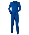 FALKE Maximum Warm, Sous-Vêtement Technique Ensemble Chemise Et Legging De Sport Mixte Enfant, Chaud, Bleu (Yve 6714), 158-164 (1 Pièce)