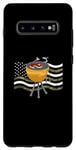 Coque pour Galaxy S10+ BBQ Grill Drapeau Américain Barbecue 4 juillet Grilling US