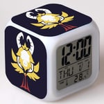 Baobaoshop LED alarm clock square digital clock table on the table/alarm clock projection night light on the table