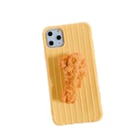 Fried chicken legs chicken wings for iphone 11 pro max xs max phone case spoof 6s 7 8plus simulation burger silicone soft shell-A-For iPhone 8