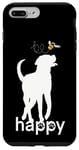 Coque pour iPhone 7 Plus/8 Plus Be Happy Inspirational Labrador retriever Doré/noir/marron
