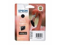 Epson T0871 - 11.4 ml - foto-svart - original - blister - bläckpatron - för Stylus Photo R1900