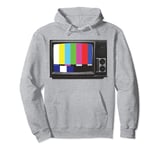 No Signal 70s 80s Television Screen Retro Vintage Funny TV Pullover Hoodie