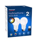 mySmarthome Alexa LED light Bulb 800LM 9W LED(Pack of 2) – White and 16M colours