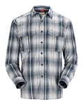 Simms Coldweather Shirt Navy Sterling Plaid S