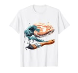 Sunset Brush Strokes . Colorful Watercolor Painting T-Shirt