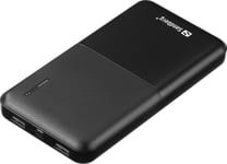 Sandberg Saver 10 000 mAh Powerbank, svart
