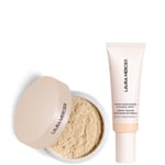 Laura Mercier Mini Translucent Loose Setting Powder Ultra Blur and Tinted Moisturiser Natural Dewy SPF 30 Duo (Various Shades) - 0N Silk