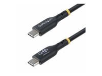 Startech.Com 3M Usb C Charging Cable, Usb-If Certified Usb-C Cable, 240W - Usb-Kabel - 24 Pin Usb-C (Hane) Till 24 Pin Usb-C (Hane) - Usb 2.0 - 48 V - 5 A - 3 M - Utökat Effektområde (Epr), Stöd För Power Delivery 3,1, Halogenfri, Passiv - Svart
