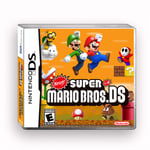 Newer Super Mario Bros. Nds Game Card Fan Art Cartouche D'encre En Anglais Support Nds, Ndsl, Ndsi, Ndsi Xl, 2ds, 2dsxl, 3ds, 3dsxl, New3ds, New3dsxl Et D'autres Consoles