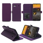 Housse violette pour Google Pixel 6A 5G Etui violet Protection Portefeuille à Rabat avec Porte Cartes XEPTIO pochette - Neuf
