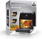 Daewoo 1800W 12L Digital Rotisserie Air Fryer Oven Black Brand New