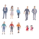 12 st miniatyrmodell tågfigurer passagerare miniatyrfigurer plastfigurer miniatyrfigurer modell tåg
