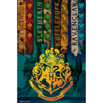 Harry Potter - House Flags - Juliste