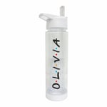 Uveeka Friends TV Show Personalised Water Bottle w/Frame *Scratch & Washproof* Add Your Name Custom White w/Fruit Infuser - F.R.I.E.N.D.S (No Frame)