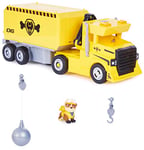 Paw Patrol, Rubble 2-in-1 Transforming X-Treme Truck with Excavator Toy, Crane Toy, Lights and Sounds, Action Figures, Kids’ Toys for Ages 3 and up
