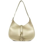 LANCASTER Sac besace - Foulonné Double Hook Champagne - In - Nude