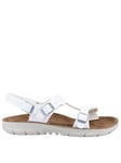 Birkenstock Saragossa Flat Sandals - White, White, Size 3.5, Women