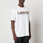 Lanvin Curb Logo-Embroidered Cotton-Jersey T-Shirt - M