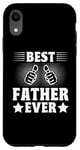 Coque pour iPhone XR Le meilleur père de tous les temps, pouce levé, drôle, papa pour la fête des pères
