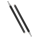 MoKo Stylus Pens 2 PCS for iPad Pencil, High Sensitivity & Fine Point Universal Writing Drawing Capacitive Pen for iPhone/iPad Pro/Mini/Air/Galaxy/Kindle/Android/Surface/Other Touch Screens, Black