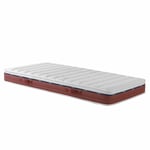 Matelas relaxation 100% latex Crépuscule 600 - SOMEO 2x90x190 - Blanc
