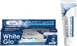 2 X White Glo Instant White Optic Technology Whitening Toothpaste + Toothbrush