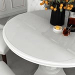Bordsskydd genomskinligt Ø 100 cm 1,6 mm PVC